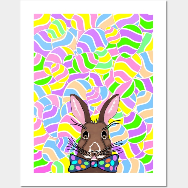 EASTER Bunny Easter Eggs Wall Art by SartorisArt1